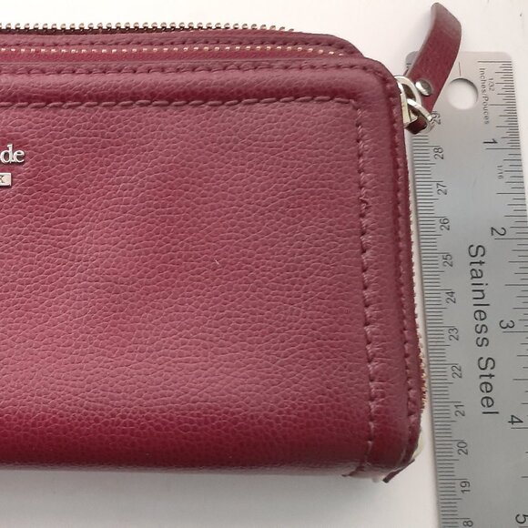 Kate Spade New York Patterson Drive Braylon Wallet Black Cherry Used See Pics - Picture 2 of 8